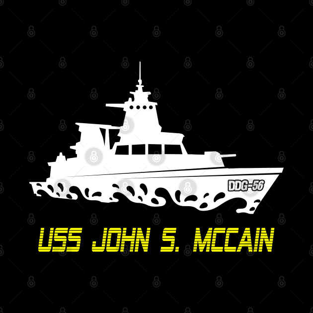 Uss John Mccain DDG 56 Gold by Javacustoms