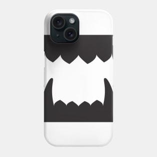 scary teeth face mask Phone Case