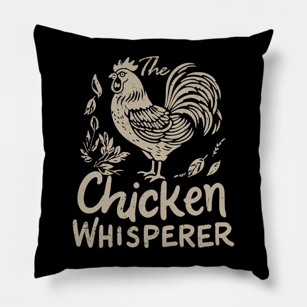 Plow, Plant, Print Trendy T-Shirts Celebrating The Chicken Whisperer Pillow by Crazy Frog GREEN