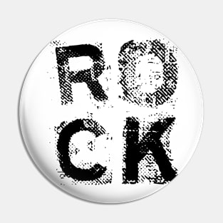 rock grunge logo Pin