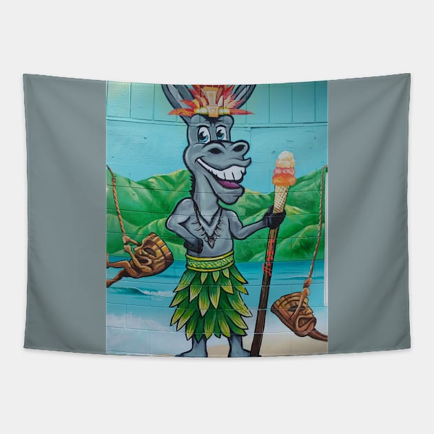 Ice Cream Donkey Tapestry by LibrosBOOKtique