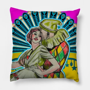 Love always love! Couple in love at carnival Pillow