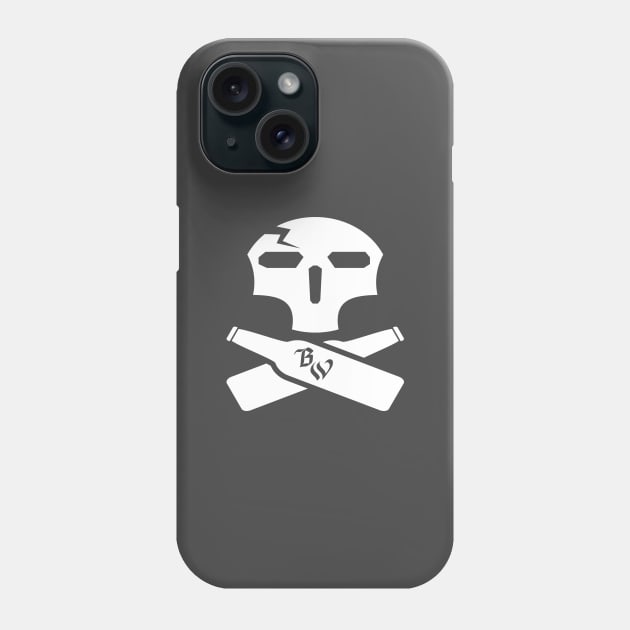 White Skull and Cross Beers Phone Case by BeerWarriors