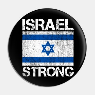 Israel Strong - I stand with Israel Flag Pin