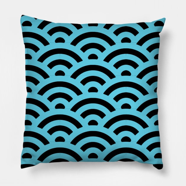 waves Pillow by CurlyDesigns