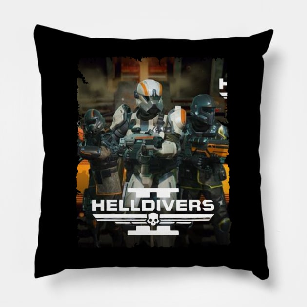 Helldivers 2 Pillow by Roxy Khriegar Store