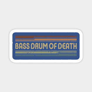 Bass Drum of Death Retro Lines Magnet