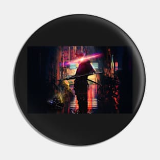 Modern samurai Neon Pin