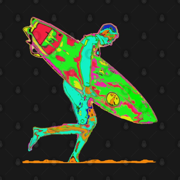 Surfer Color Man by KZK101
