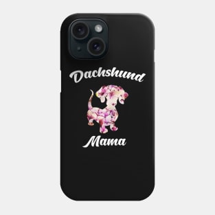 Dachshund Mama Flower Pattern Phone Case