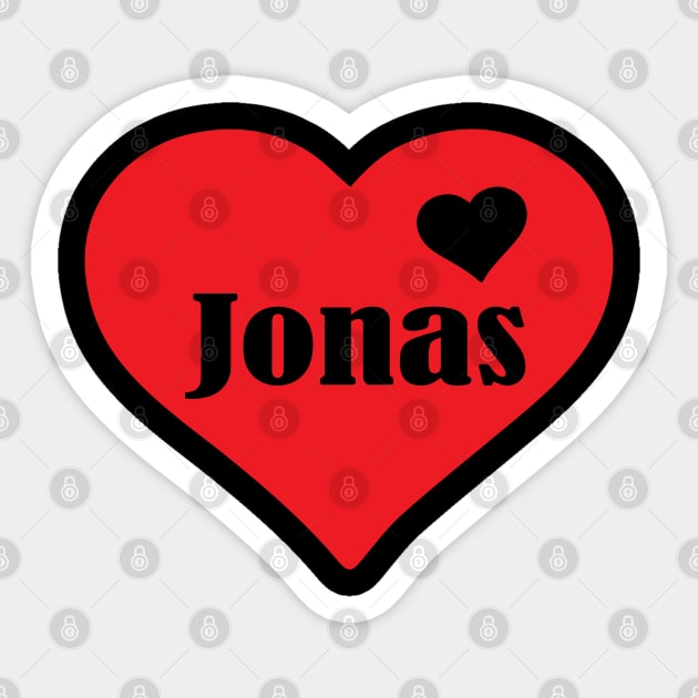 I Heart Jonas Nombre Me encantan las cosas personalizadas Archivos SVG PNG  – creativeusarts
