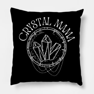 Crystal Mama, Gemstone Lover, Witchy Amethyst Pillow