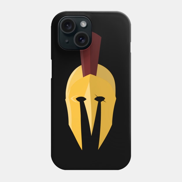 King Leonidas Gladiator Helmet Phone Case by ResidentRain