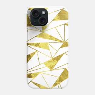 GOLD Geometric Abstract Designs Phone Case