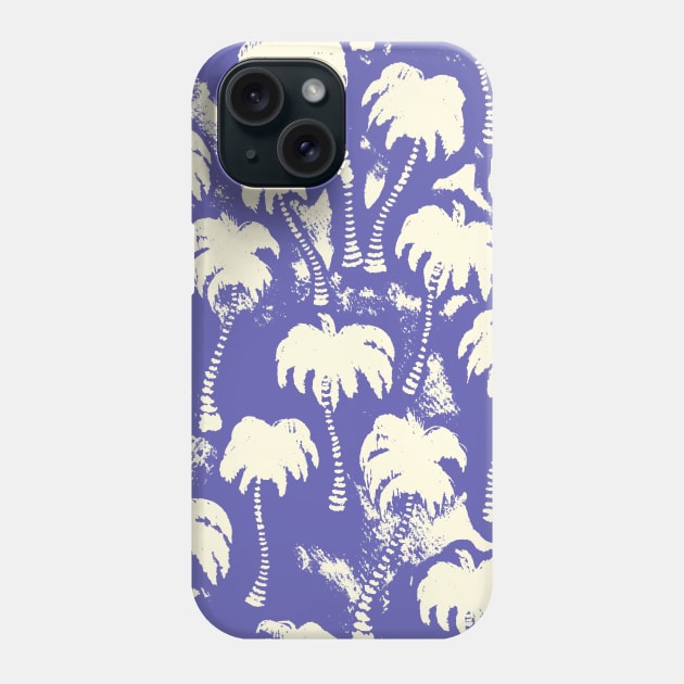 Very Peri Aloha Palm Trees Phone Case by Carolina Díaz