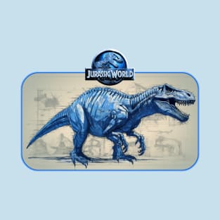 Jurassic World T-Rex Blueprint T-Shirt