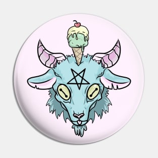 Ice cream Baphomet Pin