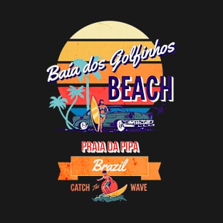 Baia dos Golfinhos Beach Brazil Vintage-Style T-Shirt