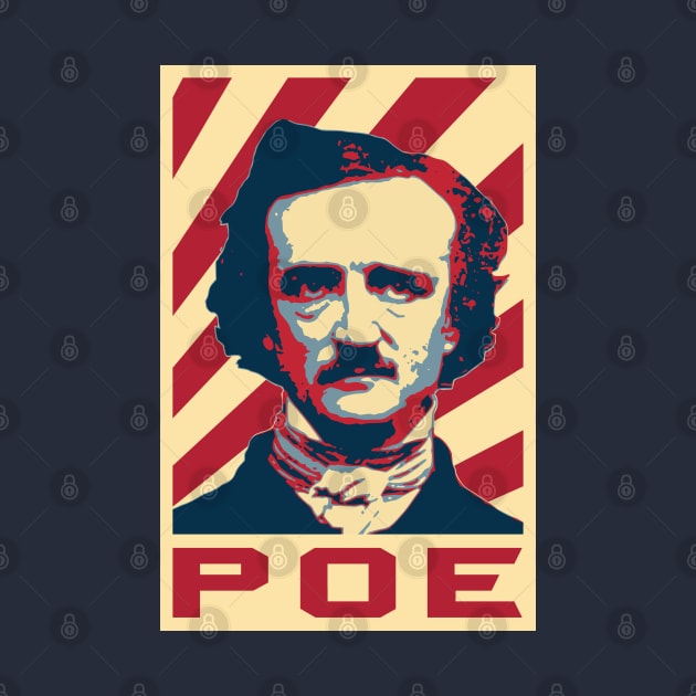 Edgar Allan Poe Retro Propaganda by Nerd_art