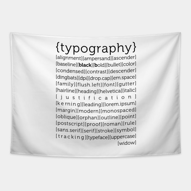 typography Tapestry by blackb