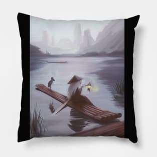 Silent lake Pillow