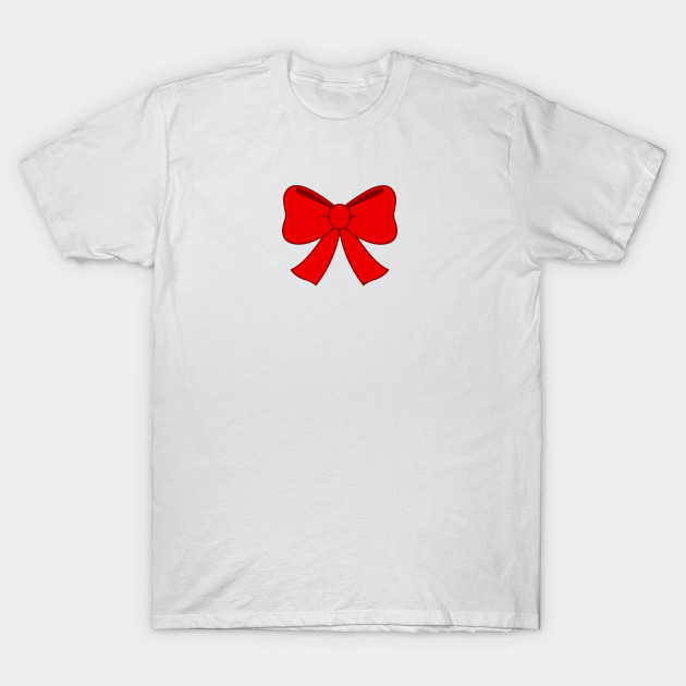 Red Bow Tie Ribbon Red Ribbon T Shirt Teepublic