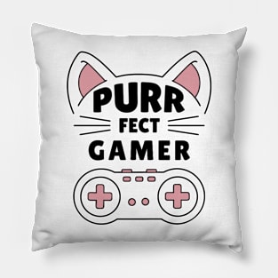 PURR-fect gamer Pillow