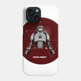 Space robot minimalism Phone Case