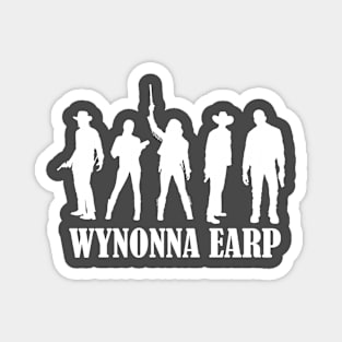 Wynonna Earp Cast Silhouette (Darker Backgrounds) Magnet