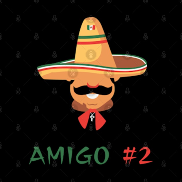 Funny Mexican Amigo #2 Group Matching by Shopinno Shirts