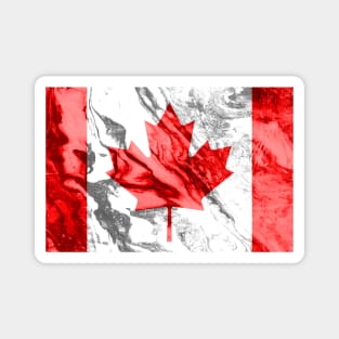 Flag of Canada - Marble texture Magnet