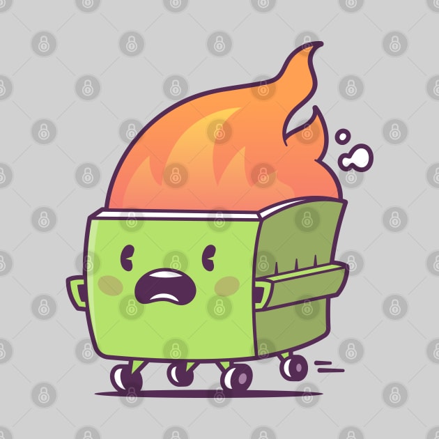 Dumpster Fire by zoljo