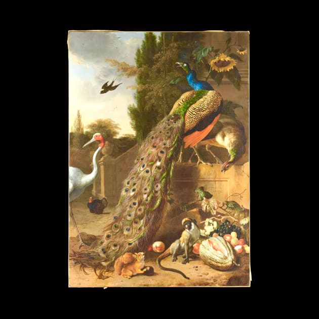 Peacocks by Melchior d'Hondecoeter (digitally enhanced) by Amanda1775