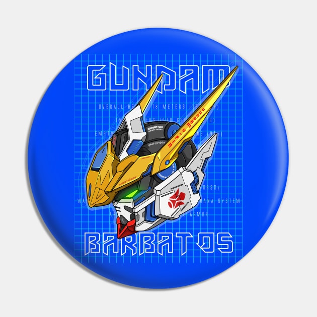 Gundam Barbatos Og Blueprint Pin by Gunpla