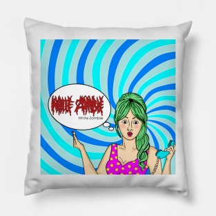 metal band vintage Pillow