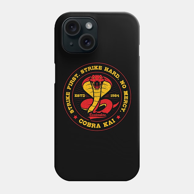 Cobra Kai No Mercy Logo Phone Case by neilholman