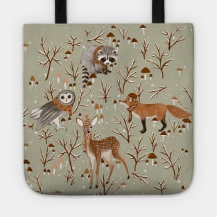 Winter woodland Tote