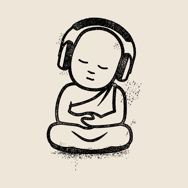 Buddha Headphones - Buddhist Monk DJ by propellerhead