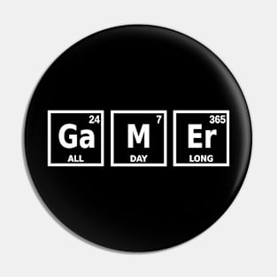 GaMeR Element logo Outline Pin