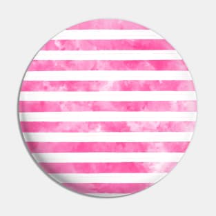 Pink Uneven Stripes Pattern Watercolor Abstract Cute  Girly Pretty Trendy Design Pin