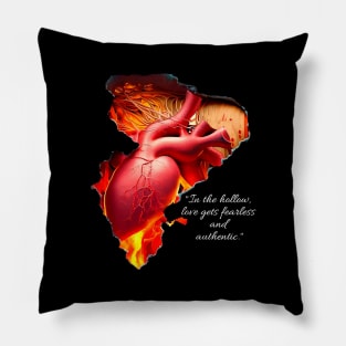 Fabric of Passions: Fearless Love Unveiled Pillow