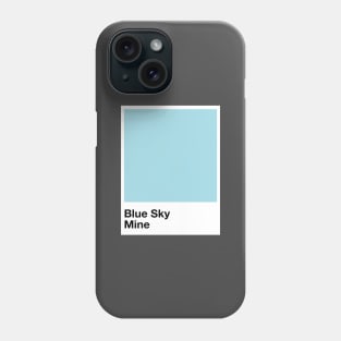 Pantone Blue Sky Mine Phone Case