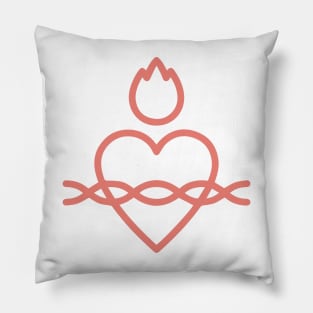 Sacred Heart of Jesus Catholic Art Pillow