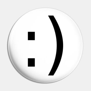 Sideways Smiley Pin