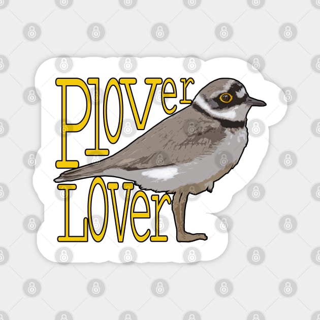 Plover Lover - Little Ringed Plover Magnet by barn-of-nature