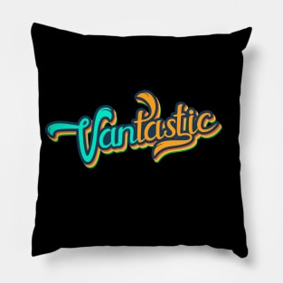 Cool Vantastic Van Life Vanlifer Retro Pillow