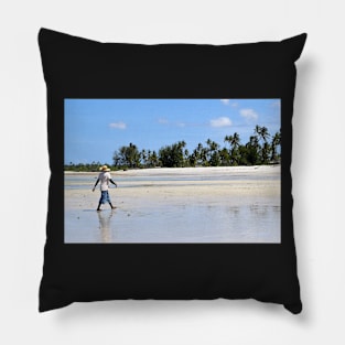 Tropical Beach Scenery Pillow