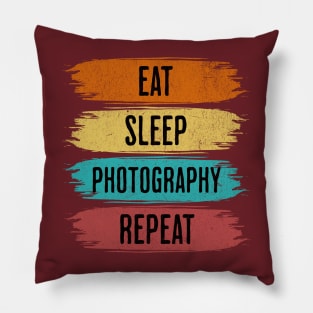 Eat Sleep Photography Repeat Pillow