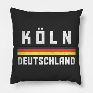 Cologne / Germany Faded Style Region Design Pillow