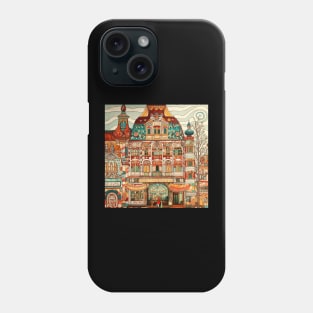 Brandenburg city drawing Phone Case